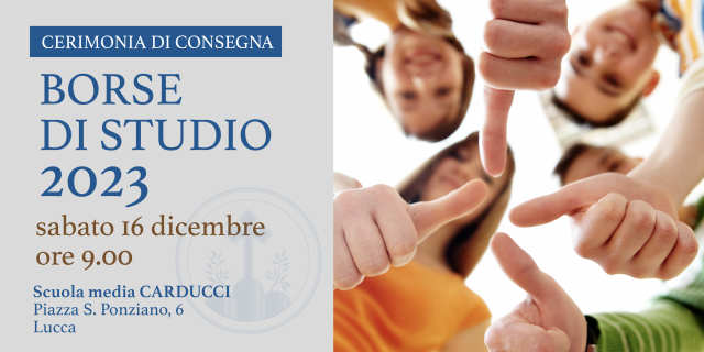 Consegna delle Borse di Studio alla Scuola Carducci da parte della Fondazione Istituto di San Ponziano