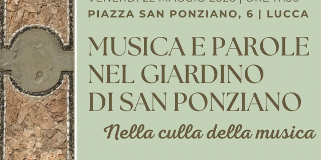 Musica e Parole nel Giardino di San Ponziano