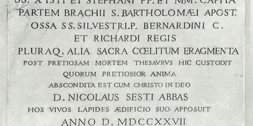 49. Epigrafe Riccardo Re